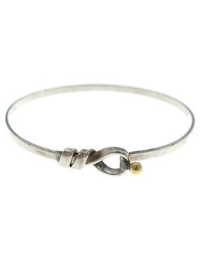 Tiffany & Co Hook & Eye Love Knot Bracelet Silver